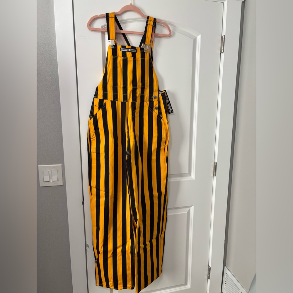 Striped Yellow and Black Game Day Bibs